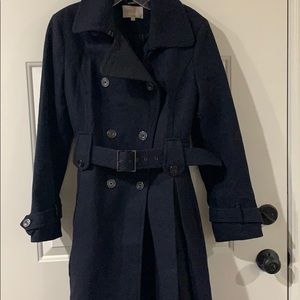 Navy Blue Trench Coat - Like New